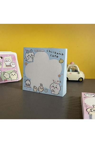 Choice B Kawaii Chiikawa Cartoon Quadrate Note Book Cute Miniso Anime Scrapbook Message Book Memo Pad Chil.