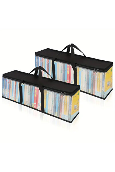 Choice حقيبة حمل شفافة كبيرة سوداء اللون، تحتوي على حامل لتخزين أقراص DVD وCD...