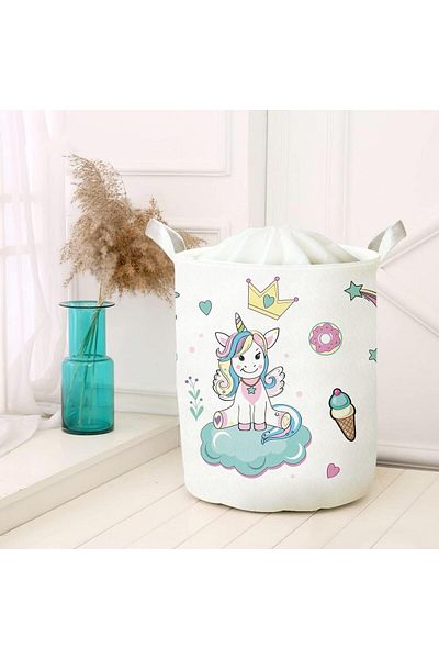 LUXE Purpose Toy Storage Box Dirty Laundry Picnic Basket Folding Organizer Felt Model 4