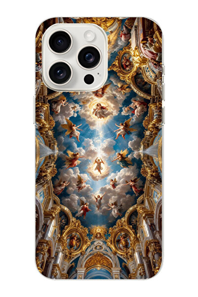 moonset Iphone 15 Pro Max Uyumlu Sanat Tasarımlı Baskılı Şeffaf Telefon Kılıfı