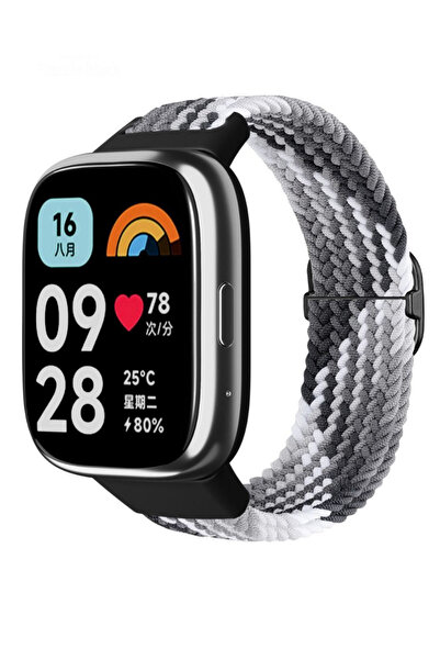 İncisoft Xiaomi Redmi Watch 3 Active Uyumlu Örgü Kordon Ayarlanabilir Metal T...