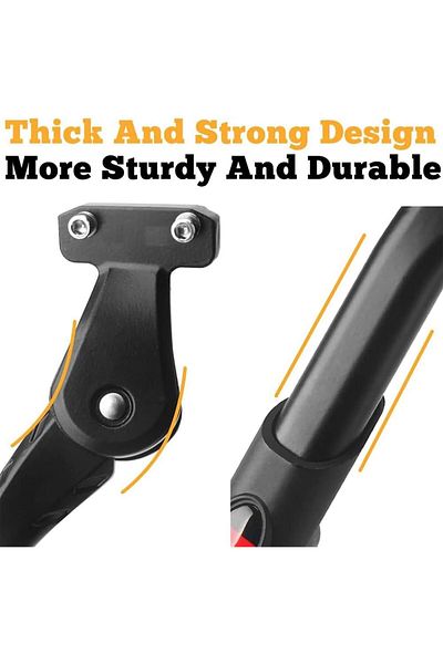 COOYA 4cm Wide Bicycle Stand with Adjustable Strong Rear Mount Aluminum Alloy, for 24-29 inches