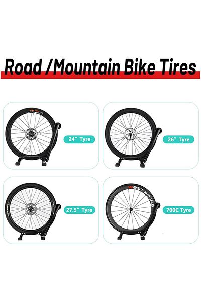 COOYA Bike Stand, Foldable for 20"-29" Mountain Road Indoor Outdoor Garage Storage