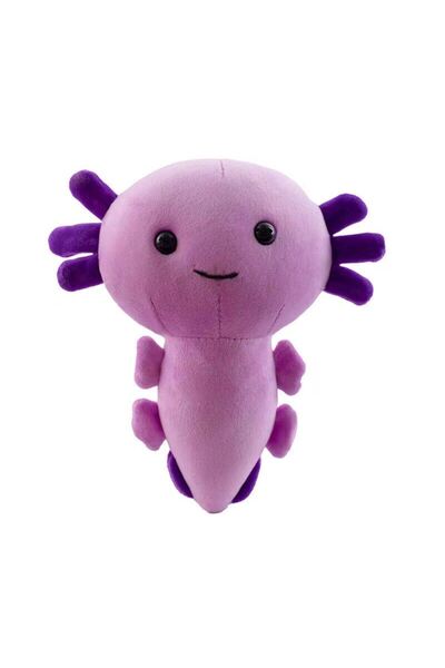 Choice ألعاب أكسولوتل المحشوة باللون الأرجواني مقاس 20 سم، ألعاب وسادة أكسولو...