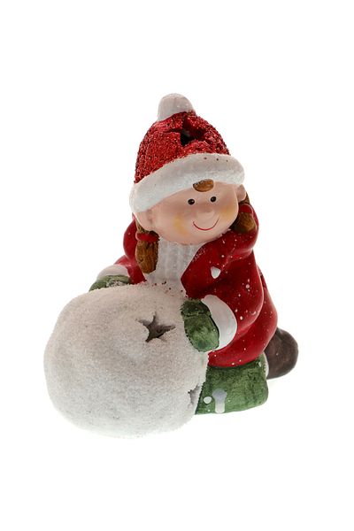 GiftExpress Little Girl Figurine with Large Bulgari
