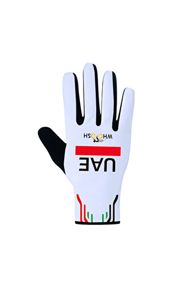 Choice قفازات رياضية لركوب الدراجات باللون الأبيض من الإمارات العربية المتحدة باللون الذهبي بأصابع كاملة للرجال والنساء، قفازات لركوب الدراجات على الطرق والجري واللياقة البدنية والدفء