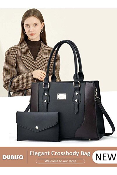 Generic 2PCS Handbag and Purse Set for Women Crossbody Leather Tote Top Handl...