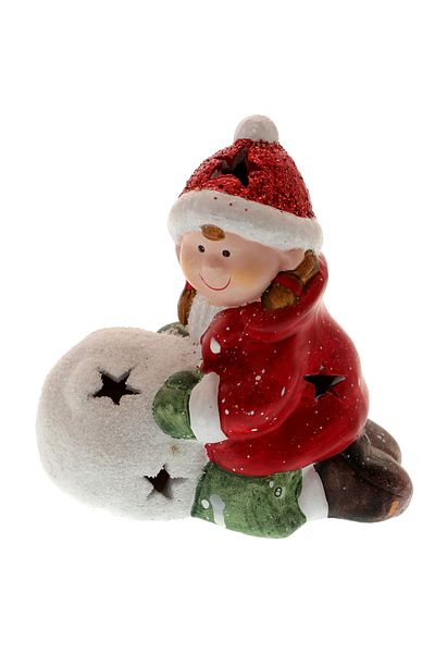 GiftExpress Little Girl Figurine with Large Bulgari