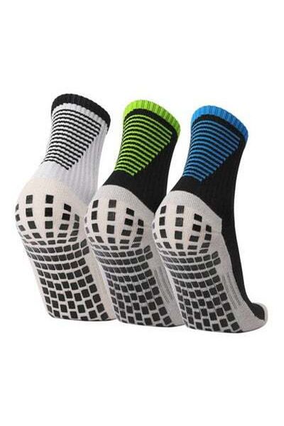 HALAMODO Pair Of 3 Anti Slip Soccer Socks 26x4x17cm 26x4x17cm