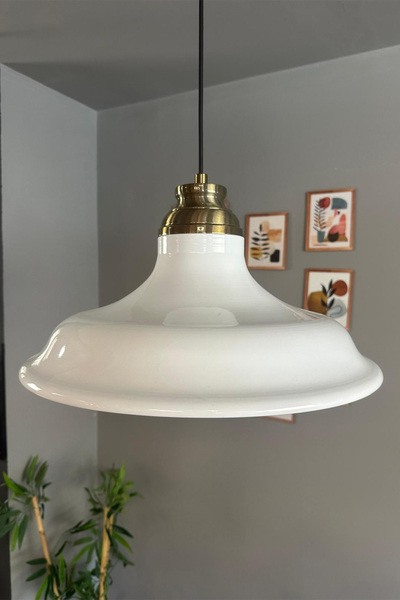 Bamyum Bergo Beyaz Kum Saati Başlık Avize Salon Oturma Odası Yatak Odası Sarkıt Modeli