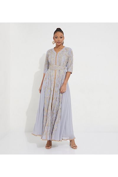 Marvella By Rasha golden designed kaftan