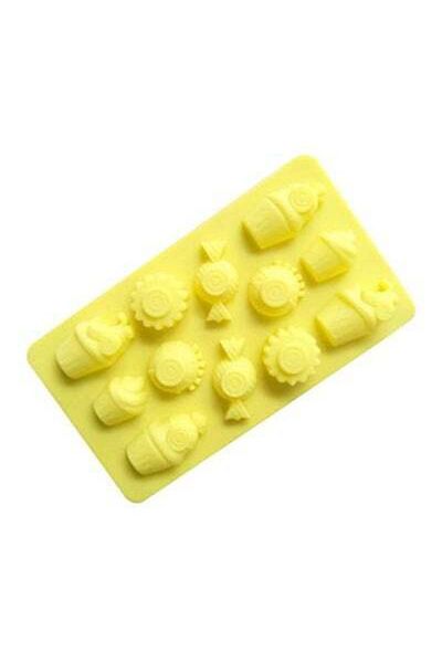 HALAMODO Silicone Cake Mould Yellow 21.2x12x1.8cm