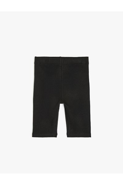 Koton Cotton Basic Short Leggings with Elastic Waist