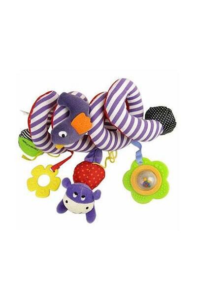 HALAMODO Interactive Hanging Spiral Shaped Strollers Toys Set-Assorted 16x3x3cm