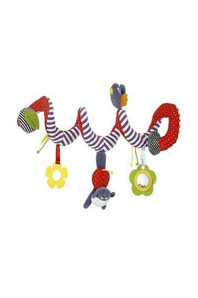 HALAMODO Interactive Hanging Spiral Shaped Strollers Toys Set-Assorted 16x3x3cm