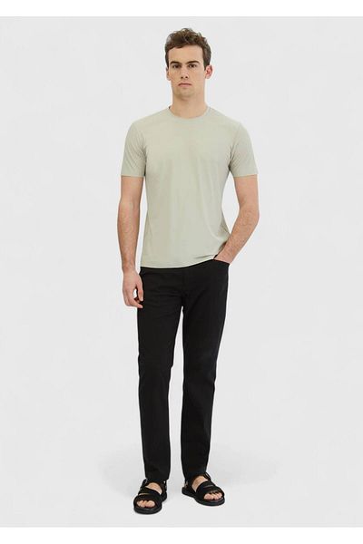 Ramsey Stone Plain Crew Neck T-Shirt
