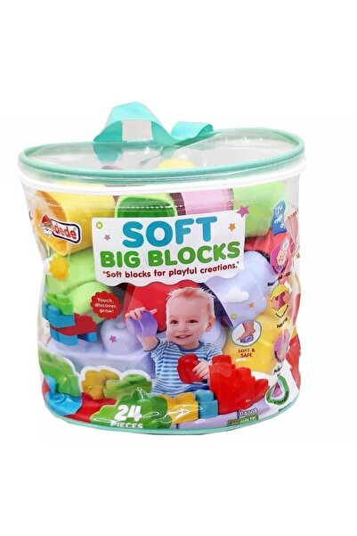 Yumurcak Oyuncak DEDE YUMUŞAK BIG BLOKLAR ÇANTA 24 PARÇA