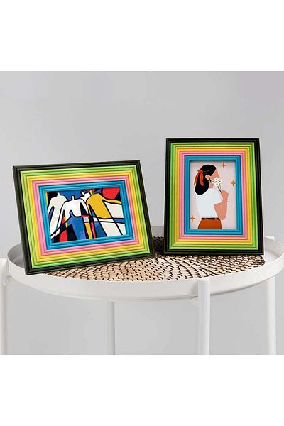 Ulif photo frame, solid pine wood, multicolor, 27 x 22 cm