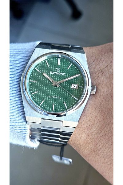 Raymond Rym-280268 Automatic Men's Wristwatch - 2 Year Warranty - Stainless Steel