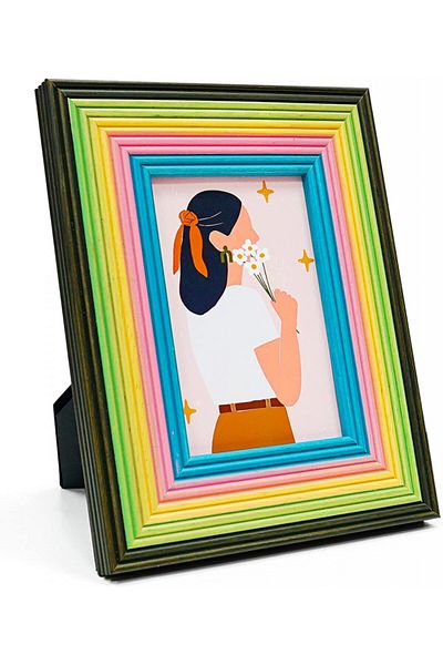 Ulif photo frame, solid pine wood, multicolor, 27 x 22 cm