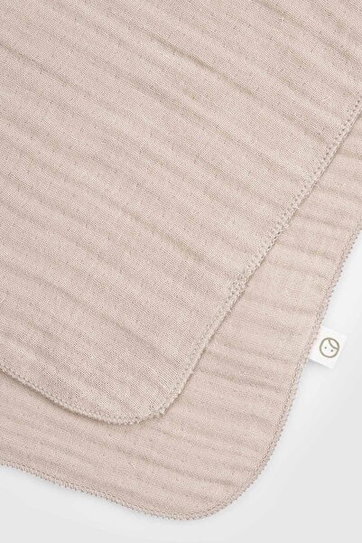 Little Gusto Organic Cotton Four Layer Muslin Shoulder Cover Baby Beige