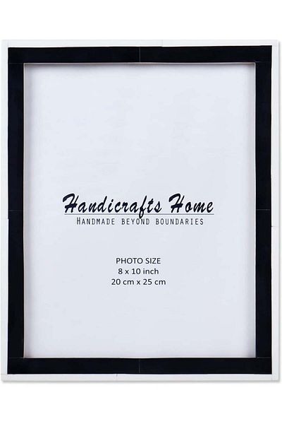 Handicrafts Home photo frame, wood, black, 20 x 25 cm