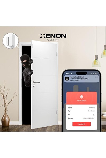 Xenon Smart Akıllı Kapı ve Pencere Sensörü Wi-Fi Mobil Uygulama Bluetooth Akıllı Ev Otomasyon X7502