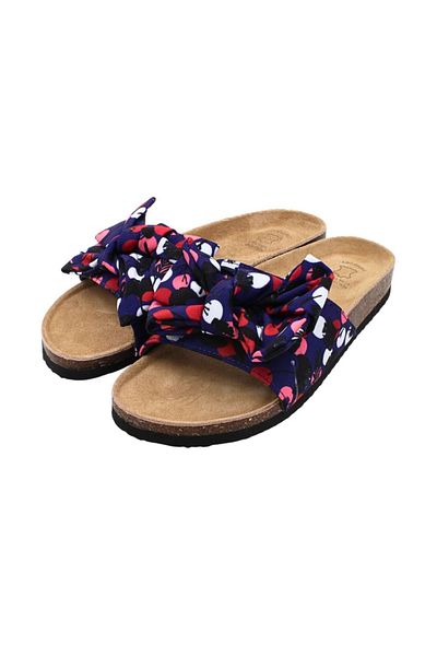Perletti Women's slippers, with polka dots and bow, Perletti, 40 EU