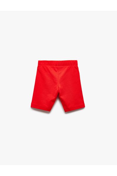 Koton Cotton Elastic Waist Basic Short Leggings