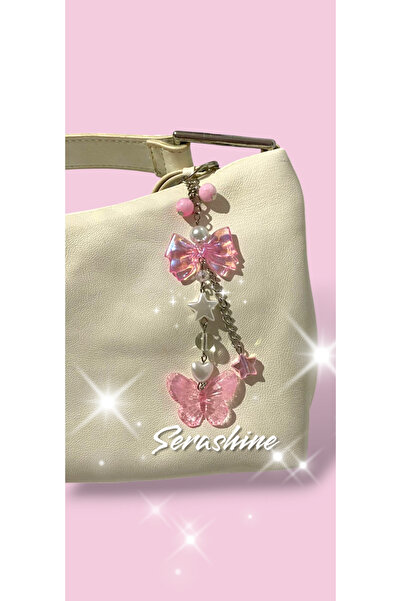 Serashine Kelebek figürlü anahtarlık çanta charmı y2k coquette yenitrend