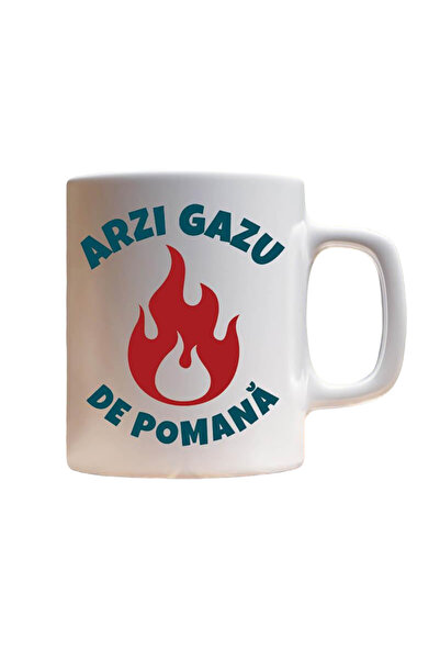 OEM Cana albă personalizată „Arde gazul carității”, INOVATIX®. 330 ml