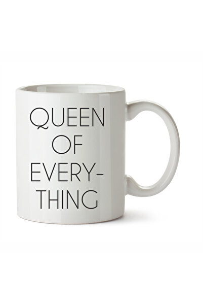 OEM Cana albă personalizată Queen of Everything, INOVATIX®. 330 ml