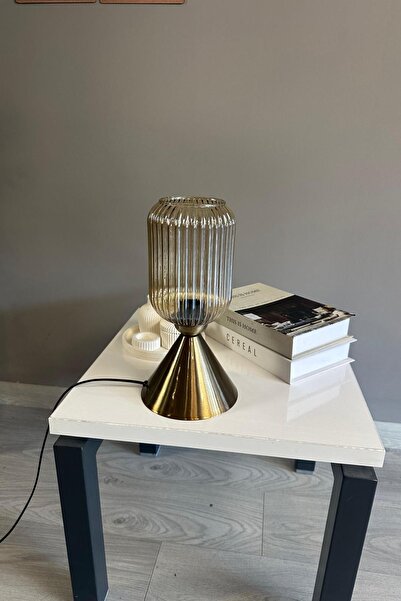 Bamyum Wingmn Cam Bal Rengi Masa Lambası Dekoratif Masaüstü Aydınlatma Hol Ab...