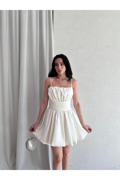 Mooi Butik Kassie Mini Dress 6637 - White