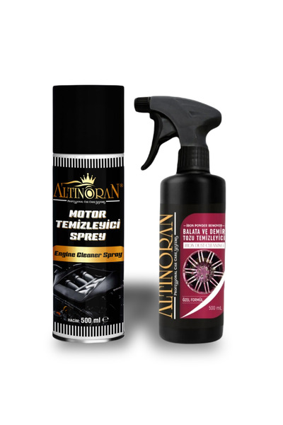 Altınoran Susuz Motor Temizleyici Sprey & pH Nötr Demir Tozu / Balata Temizle...