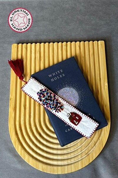 Uretti - Sümeyra 5450 9665 El Yapımı Nakış İşlemeli Keçe Kitap Ayracı