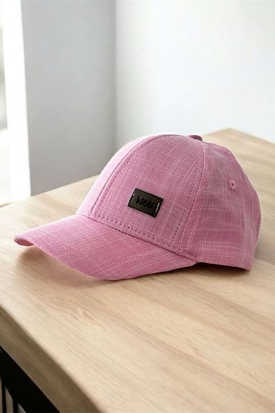 Minigimin Cicileri My Little One's Cicileri (0-18 Months) Baby Girl Cap Hat with Kitty Label Detail - Fuchsia