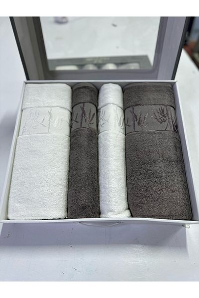 Nurpak Σετ πετσετών μπάνιου Bamboo 4 τεμαχίων