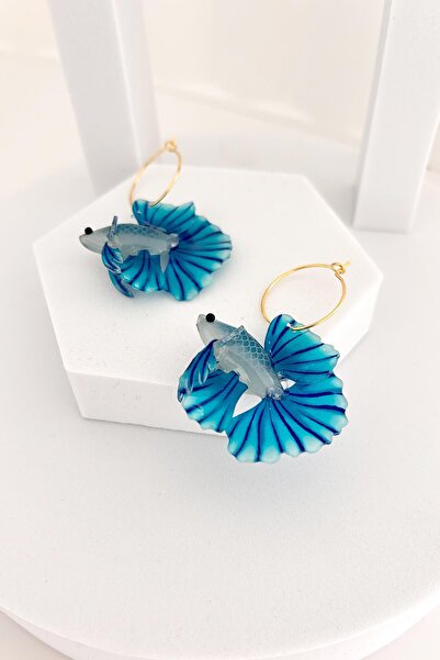 New Obsessions Asetat Koi Balık Küpe