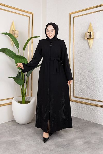 Nevayla Moda Πετρώδης Λεπτομέρεια Ferace - Μαύρο / F0139