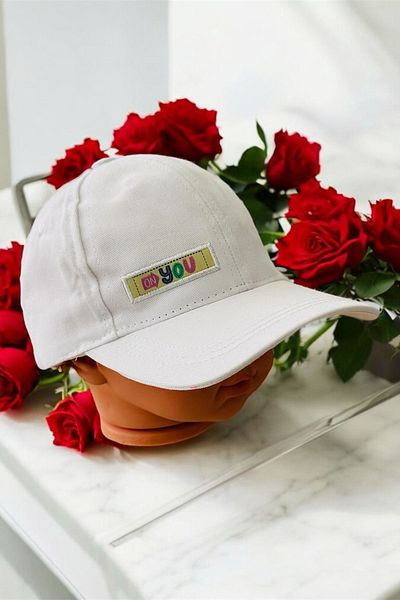 Minigimin Cicileri My Little One's Ciceras (4-8 Years) You Girl's Cap Hat - White