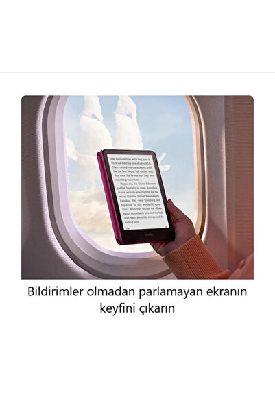 Amazon Yeni Kindle Paperwhite Signature Edition (2024) 12.nesil 32 Gb 7” Reklamsız Metalik Raspberry