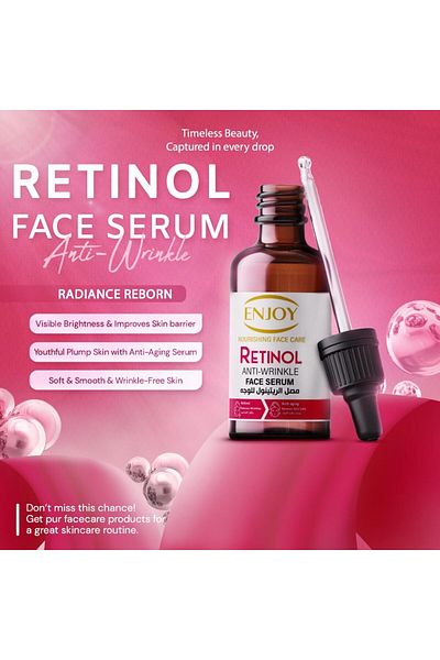 Enjoy Retinol Anti-Wrinkle Face Serum 50ML | Advanced Anti-Aging Formula |
