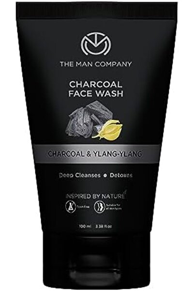 The Man Company Activated Charcoal Face Wash For Men Ylang Ylang & Argan Essential Oils