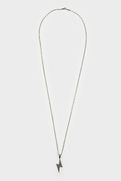 DeFacto Atolyewolf X Defacto Men's Lightning Figured Chain Necklace E6293Axns