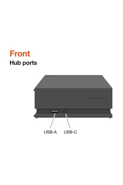 Seagate HDD Extern Seagate FireCuda Gaming Hub, 2TB, USB 3.2 (Negru)