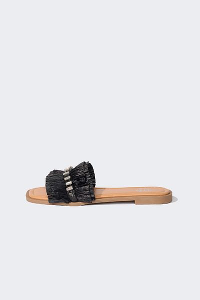 DeFacto Women's Stone Single Strap Flat Sole Slippers E2497Ax25Sm