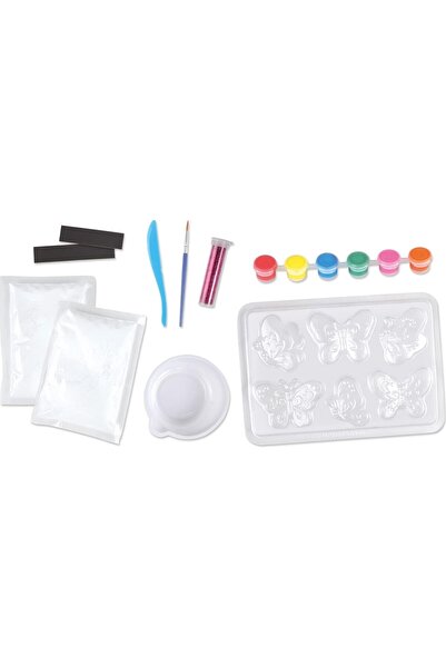LENA Creative plaster casting set - Shiny Butterflies, with molds, plaster, glitter and accessories, +8 years