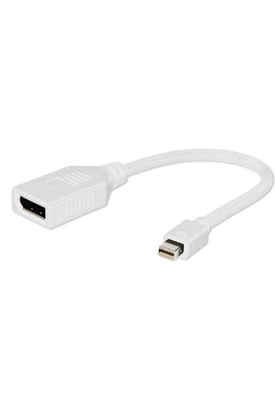 Gembird Cablu Video Gembird A-mDPM-DPF-001-W, adaptor Mini-DisplayPort (T) la DisplayPort (M)