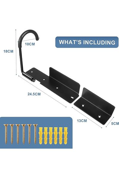 COOYA Bike Hanger, 2 Pack Swing 90° Vertical Bike Wall Mount Rack, for Indoor Garage Organization Storage